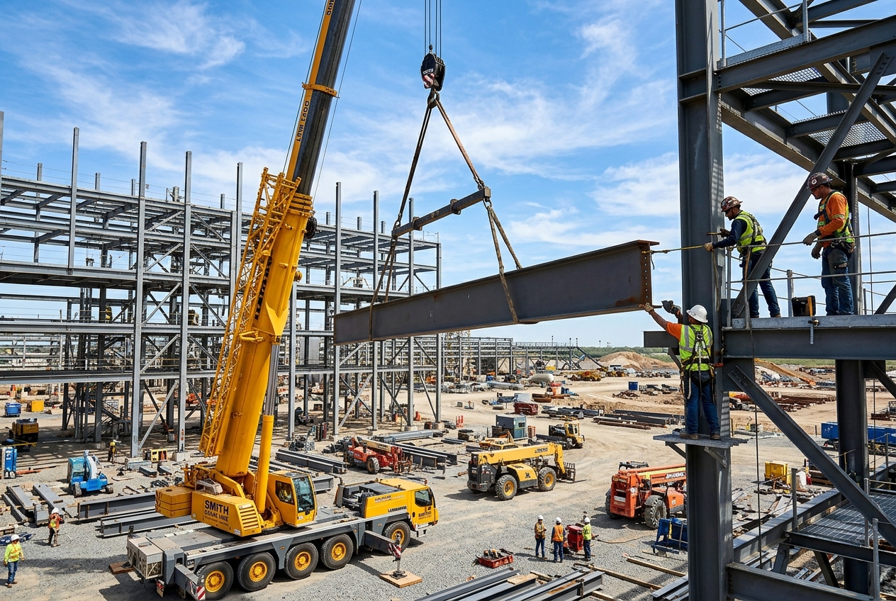 Montaje de estructuras metálicas de Falken Servicios